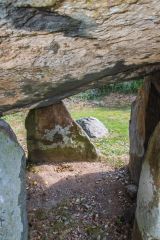 The inner dolmen chamber