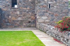 The castle courtyard