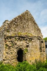 The east entrance and gable