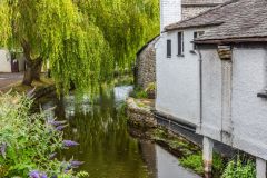 The peaceful River Eaa flows through Cartmel