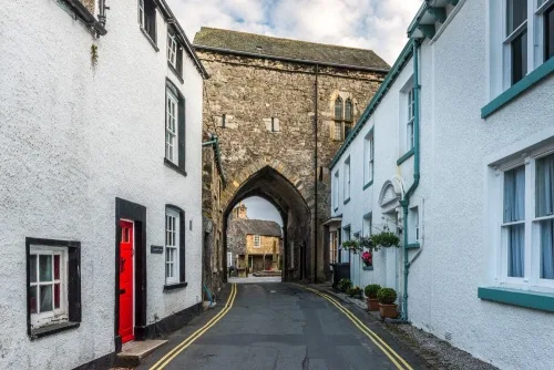 Cartmel Priory Gatehouse from the rear