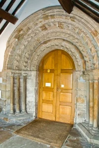 The 12th century south door