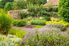 The restored herb garden