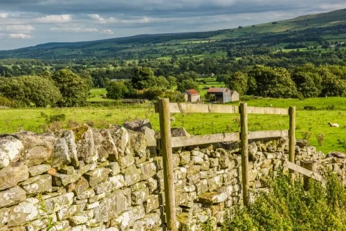 Wensleydale scenery from Castle Bolton