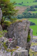 A craggy outcrop on the route
