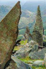 Bizarre slate mining remnants