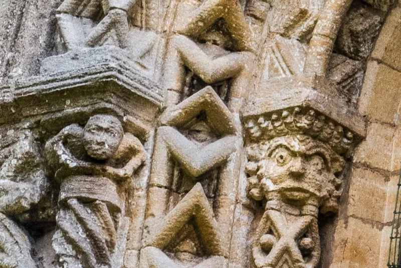 Norman carving, west facade