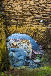 Rock cut ditch between the inner and outer wards