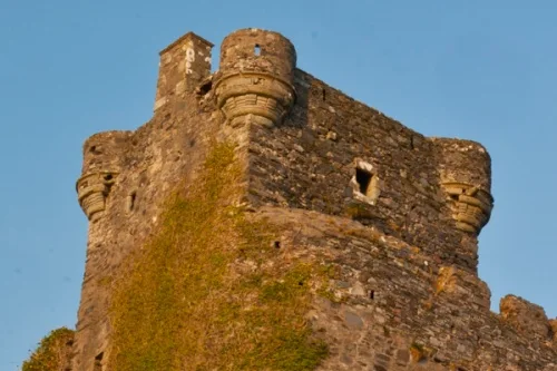 The tower top and turrets