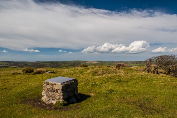 The summit of Castle an Dinas
