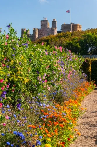 The castle from the walled garden