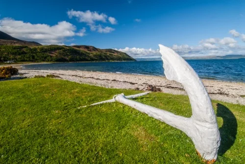 Looking over Catacol beach