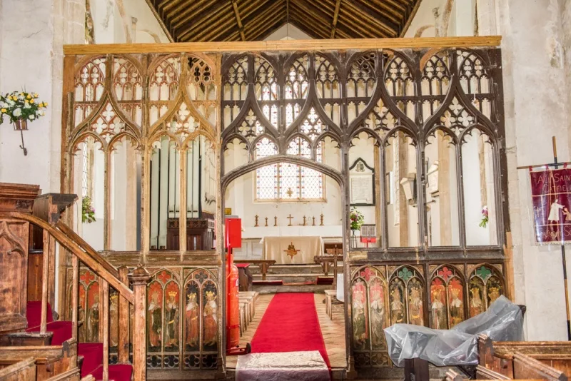 The 15th century rood screen