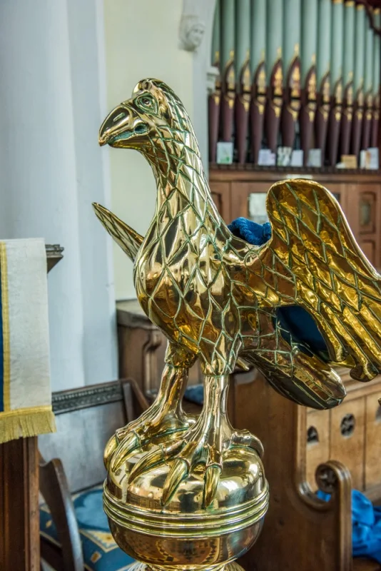 The 15th century lectern, a gift from Elizabeth I?