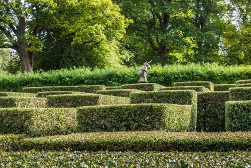 The minotaur maze at Cawdor Castle