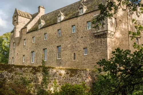 The castle from the bridge over Cawdor Burn
