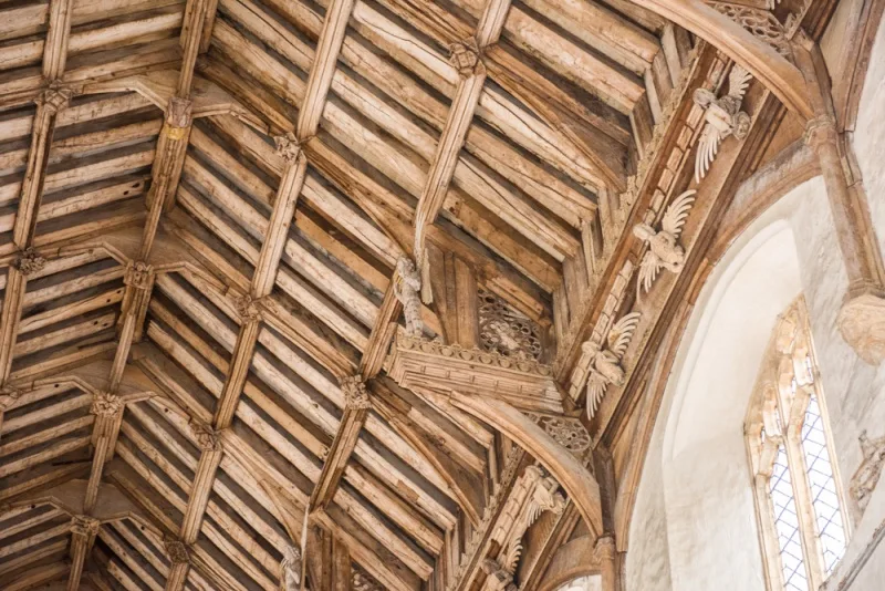 The superb late medieval angel roof