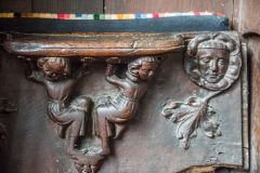 15th century misericord carving