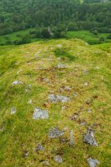 Looking along the second castle wall