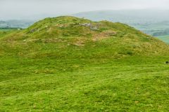The first Cefnllys Castle from the second castle