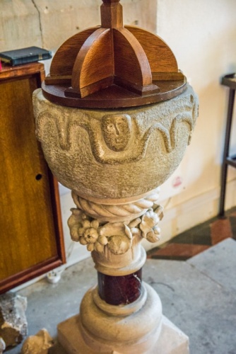 The 12th-century font