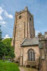 The 15th-century west tower