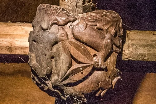 Three hares roof boss, St Michael's Church
