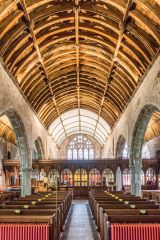 Looking east down the nave