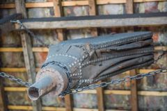 A traditional forge bellows