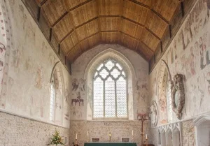 The chancel and wall paintings