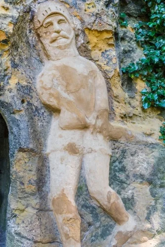 The Knight carving