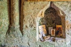 A medieval piscina or niche