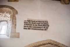 17th century Biblical text painting