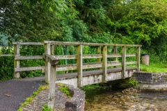 Footbridge across the River Cerne