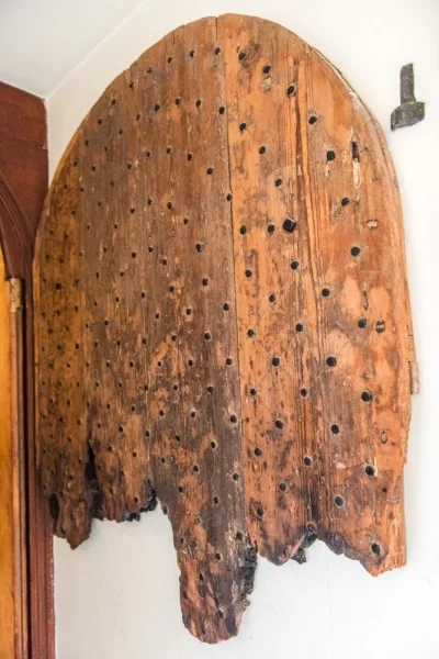 Medieval door to the chapel