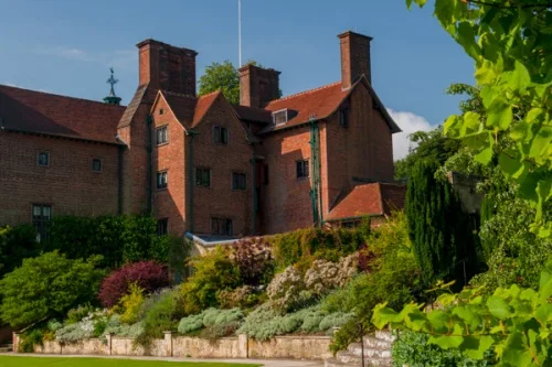 The house from the rear lawn