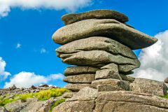 A bizarre rock formation