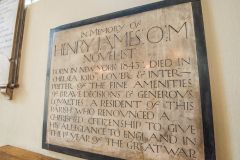 Henry James memorial plaque