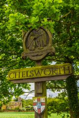 The Chelsworth village sign