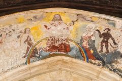 The 'Doom' wall painting in All Saints church