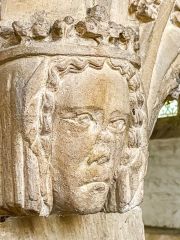 Carved head on the Franklin's Tomb