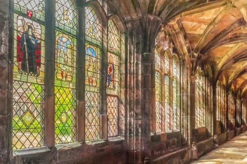 The cathedral cloisters