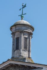 The turret and weathervane