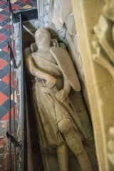 14th century effigy of a knight