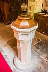 Chillingham, St Peter's Church, The 1676 font