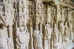 Chillingham, St Peter's Church, The beautifully carved base of the Grey tomb