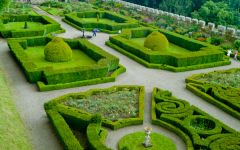 The gardens at Chillingham Castle