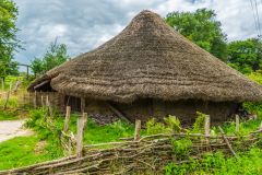 The Iron Age hut reconstruction