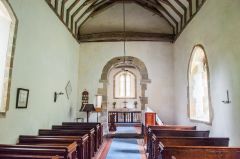 Chithurst, St Mary's Church, The church interior, looking east