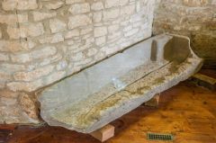 Medieval stone coffin